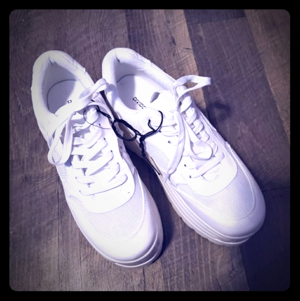 White H&M Platform Sneakers